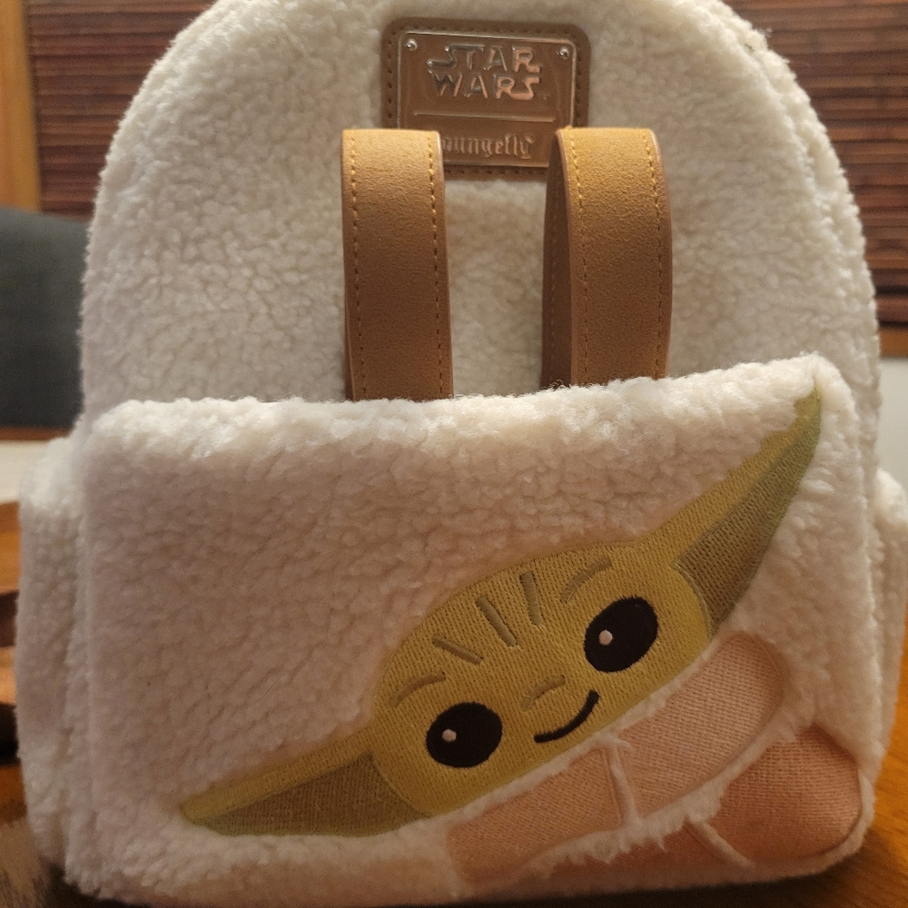Disney Star Wars Loungefly Baby Yoda Grogu Backpack